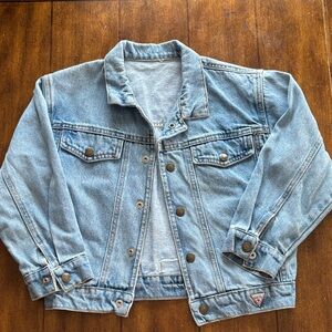 Vintage Guess Kids Light Blue Jean Jacket